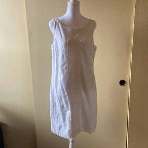 White Sleeveless Summer Dress - Size 12